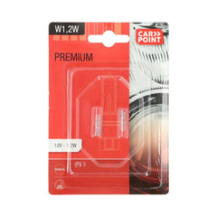 Carpoint. Премиум автомобилни крушки 12V W1,2W, 2 бр. 