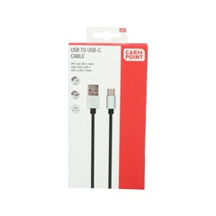 Кабел Carpoint USB-A към USB-C, 1 метър 