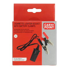 Щепсел за запалка Carpoint 12V с акумулаторни щипки 10A 
