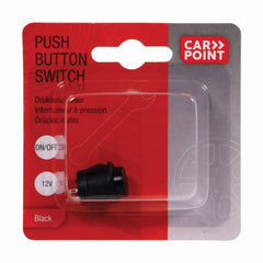 Бутонен превключвател Carpoint, черен, 12 V, 20 A 