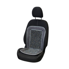 Carpoint седалкова подложка с дървени мъниста Deluxe, сива 