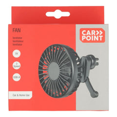 Carpoint вентилатор с решетка USB-A Ø10,5 см 5 V 