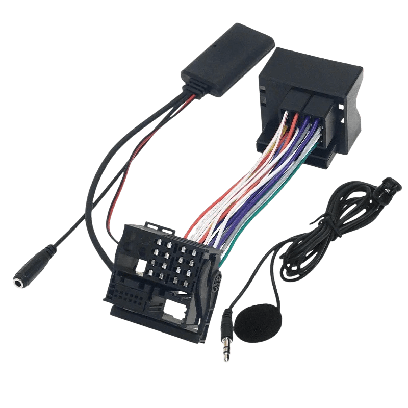 Bluetooth Adapter – Ford (Fiesta, Mondeo, Focus, Transit, Fusion mm.) image showing connection cables and microphone.