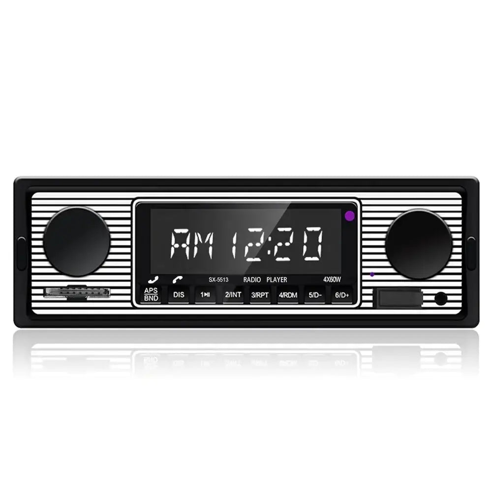1 DIN автомобилно радио с Bluetooth, USB и ретро дизайн – MP3 плеър 