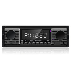 1 DIN автомобилно радио с Bluetooth, USB и ретро дизайн – MP3 плеър 