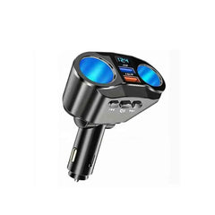 Bluetooth 5.0 FM трансмитер за автомобил – хендсфри разговори и USB зарядно с LED дисплей 