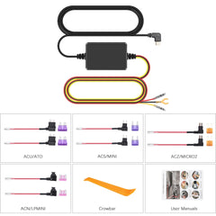 USB-C hardwire kit за dashcam – 12V/24V към 5V с наблюдение при паркиране 