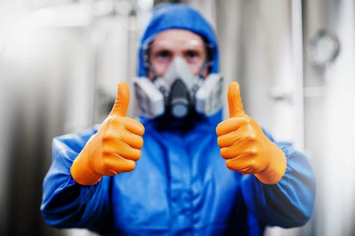 Mercator GoGrip nitrilhandsker i orange