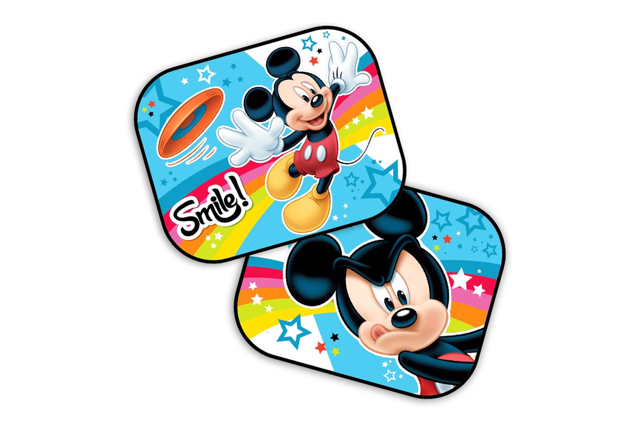 Сенници за автомобил с цветен дизайн на Mickey, 44 x 35 см