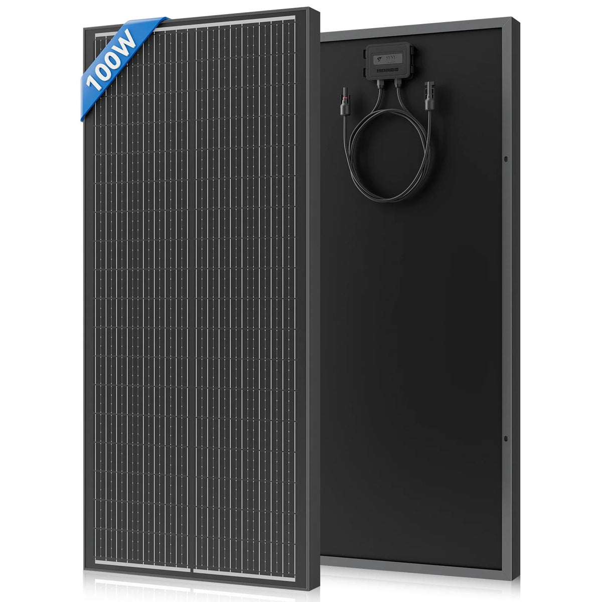 100W соларен панел – 2 бр. монокристални соларни панели (общо 200W) 