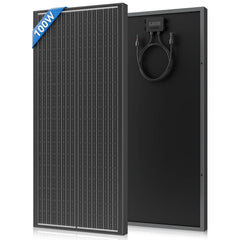 100W соларен панел – 2 бр. монокристални соларни панели (общо 200W) 